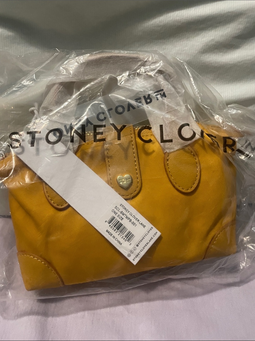 Stoney Clover Lane Mustard Yellow Mini Satchel 01